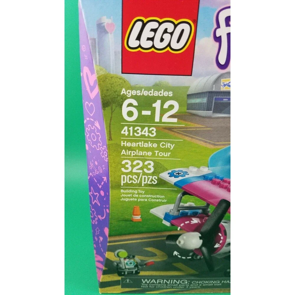 LEGO Friends 41343 Heartlake City Airplane Tour 323 pieces Building Toy NIP